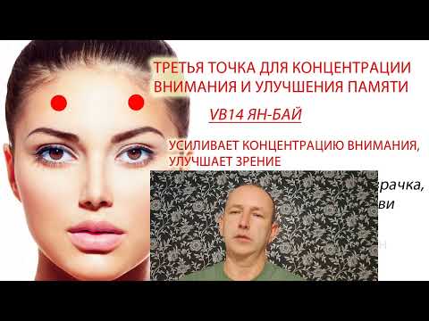 Видео: 4 точки для концентрации внимания и улучшения памяти