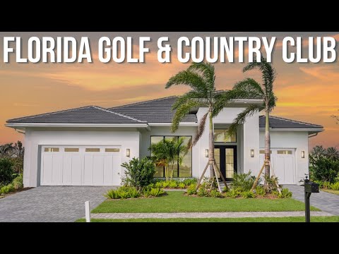 Видео: Tesoro Club | Роскошный новый дом с бассейном в Порт-Сент-Люси, Флорида | Гольф-клуб Южной Флориды
