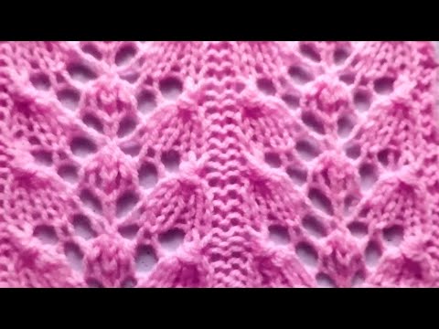 Видео: Серебряные колокольчики. Полуажур спицами.