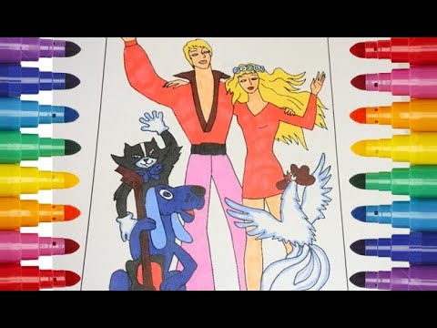 Видео: Бременские музыканты советские мультфильмы Раскраска антистресс