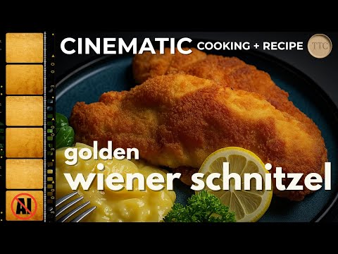 Видео: Золотистый венский шницель – кулинарный шедевр + рецепт | Хрустящая австрийская классика с лимоно...
