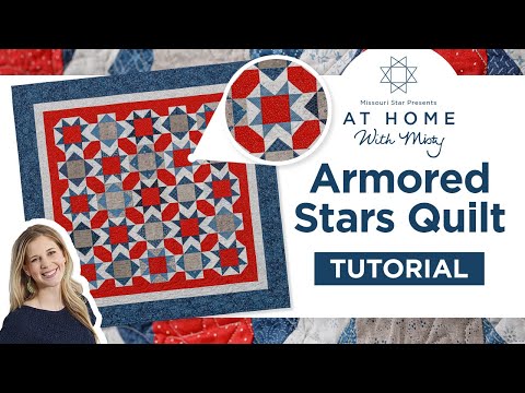 Видео: Легкое одеяло из двух блоков с использованием многослойного торта | Armored Stars — патриотическо...