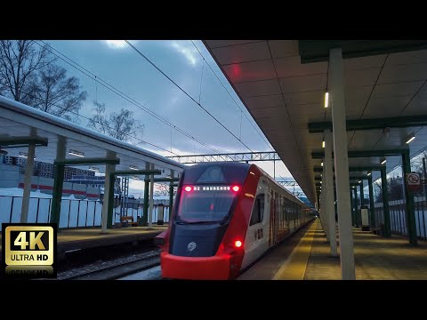 Видео: Подольск - Стрешнево. МЦД 2. 13.02.2022 год. Подольск.