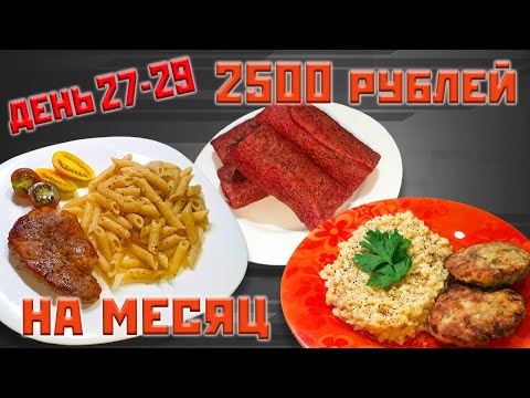 Видео: Выживаю месяц на 2500 рублей. День 27-29.