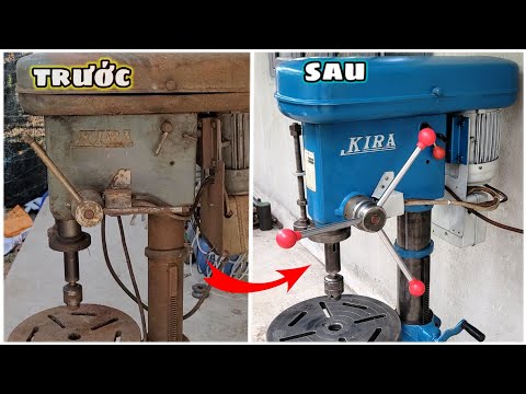 Видео: Отремонтирован и восстановлен настольный бур Kira KID 420.