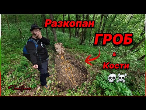 Видео: Открих разкопан гроб с човешки останки  ☠️ 💀 в гората близо до Нисовския скален манастир!!!