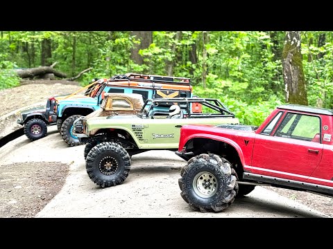 Видео: Vanquish и другие рубятся в грязи! RC crawler трофи в Измайлово 18.05.2025