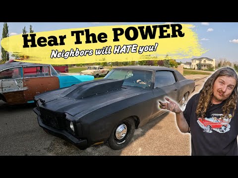 Видео: Уличная машина становится шумной! Выхлопные трубы вырезаны для соседей.