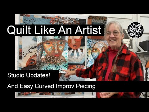 Видео: Простая сборка изогнутых импровизированных блоков для квилтинга и множество обновлений