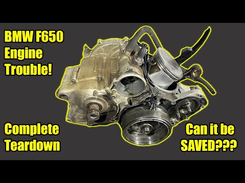 Видео: Ремонт BMW F650 — снятие двигателя — часть 4