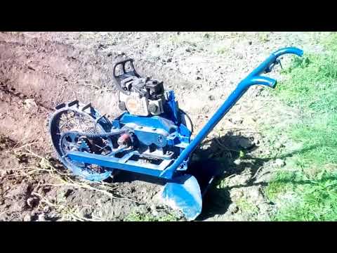 Видео: Мотоокучник последнее испытания.