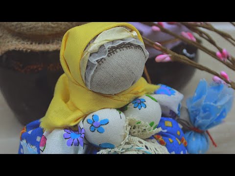 Видео: Кубышка Травница,  Кукла ручной работы с использованием ароматных трав