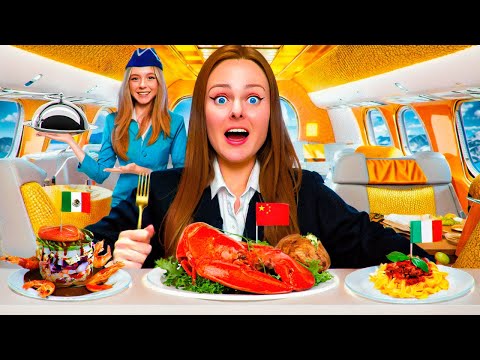 Видео: ПРОБУЕМ САМОЛЕТНУЮ ЕДУ из разных стран ЧЕЛЛЕНДЖ!