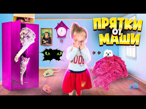 Видео: ЭКСТРЕМАЛЬНЫЕ ПРЯТКИ С КОТАМИ ОТ МАШИ 24 ЧАСА В НАШЕМ ДОМЕ!