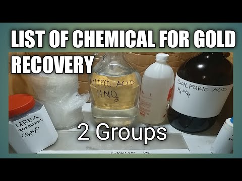 Видео: Список химикатов для извлечения золота | Бытовая химия для извлечения золота