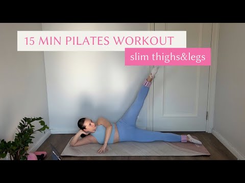 Видео: 15 min Pilates Workout Thighs&Legs| Пилатес для стройных ног, внутренняя и внешняя поверхность бедер