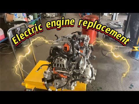 Видео: Замена тягового двигателя Hyundai Kona! Замена электродвигателя!