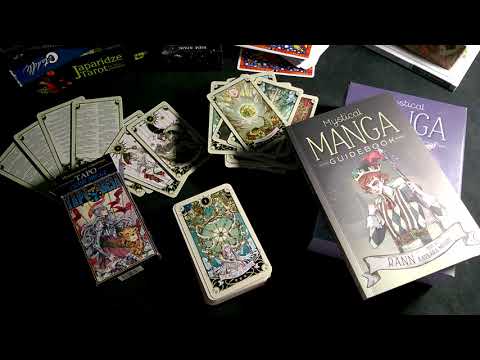 Видео: Таро Семи Звезд и Mystical Manga Tarot (обзор и сравнение)