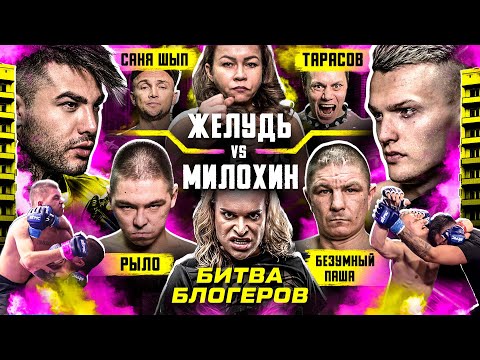 Видео: МИЛОХИН VS ЖЕЛУДЬ. БИТВА БЛОГЕРОВ. Безумный Паша VS Рыло. За Иришкой приехала толпа. Тарасов. НОКАУТ