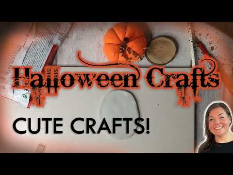 Видео: МИЛЫЕ ПОДЕЛКИ НА ХЭЛЛОУИН… ПРОСТЫЕ ИДЕИ ДЛЯ ПОДЕЛОК глина, высыхающая на воздухе