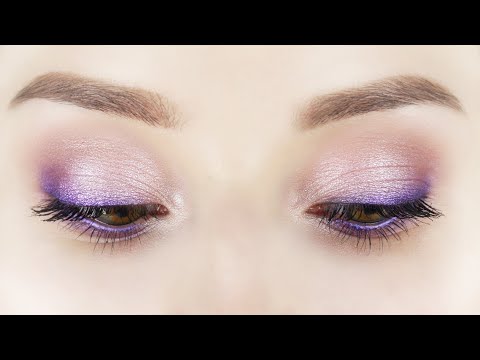 Видео: Сиреневые смоки 💜I Подробный урок макияжа 2020