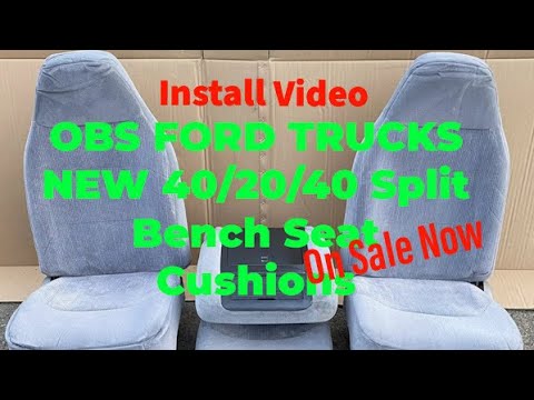 Видео: Новая подушка сиденья OBS для Ford Truck Split Bench (40/20/40) уже в продаже #obsford