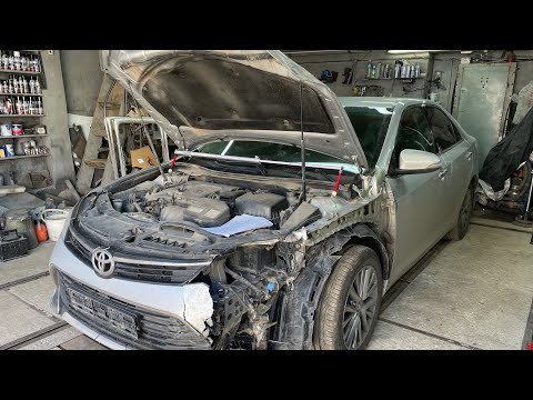 Видео: Ремонт Toyota Camry на стапеле