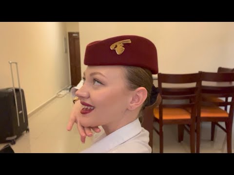 Видео: 1. неделя из жизни будущей стюардессы в Катаре / распаковка формы 