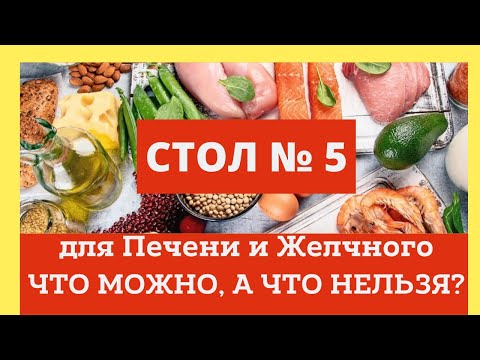 Видео: Диета Стол 5 для печени и желчного. Что можно, а что нельзя? Домашний лечебник