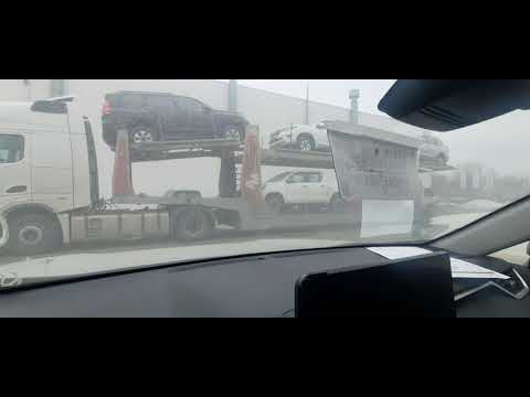 Видео: Усть-Каменогорск,  сильное дтп на трассе. Выгрузка авто