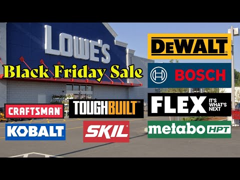 Видео: Чёрная пятница в магазине Lowes | Топовые акции и скидки на Dewalt Flex MetaboHPT Bosch Toughbuilt