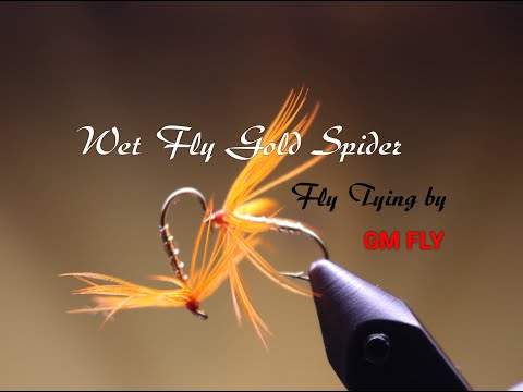 Видео: Мокрая Мушка Gold Spider Как связать от GM FLY