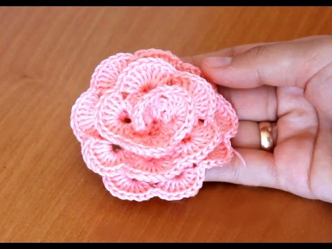 Видео: РОЗОЧКА КРЮЧКОМ (how to knit a rose)