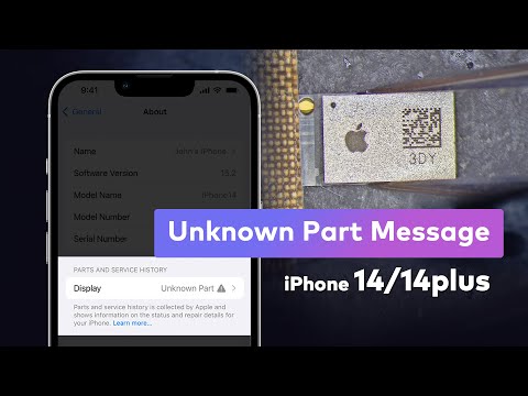 Видео: Руководство по удалению сообщения «Неизвестная деталь» на iPhone 14 после замены экрана