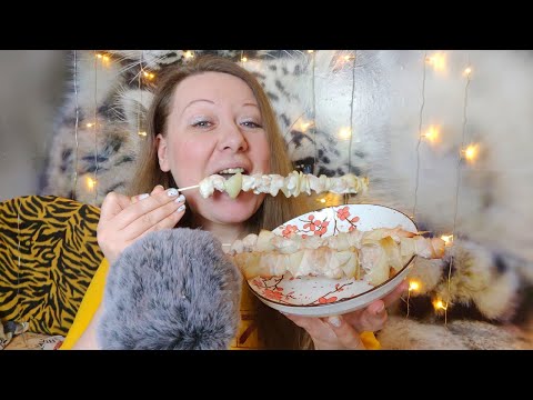 Видео: Асмр🍢ИТИНГ ШАШЛЫК+ВОПРОС-ОТВЕТ💛Мукбанг ем вкусные шашлыки, Шепот, Релакс, Мурашки | Asmr Eating