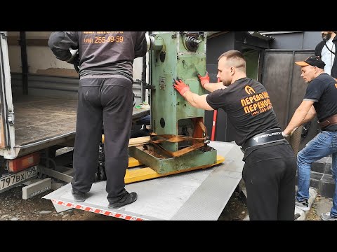 Видео: Такелаж промышленного оборудования общим весом 1.8 тонны