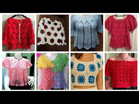 Видео: Уникальные новые идеи дизайна блузок и сари, связанных крючком