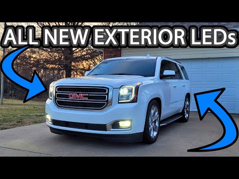 Видео: Обновленный Yukon с установкой светодиодных фонарей на все наружные фонари (фары, противотуманные...