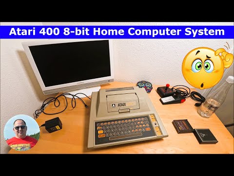 Видео: Atari 400 8-битная домашняя компьютерная система / давайте проверим, работает ли она