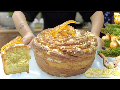 Видео: PAN BRIOCHE GIRELLA ALL'ARANCIA 🍊 как мягкий и ароматный панеттоне для всех за столом