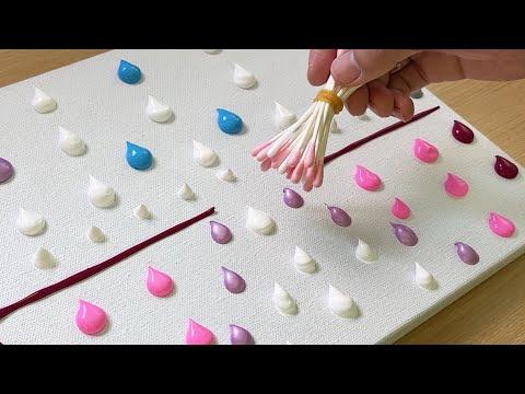 Видео: Роспись леса / Легкая техника росписи акрилом