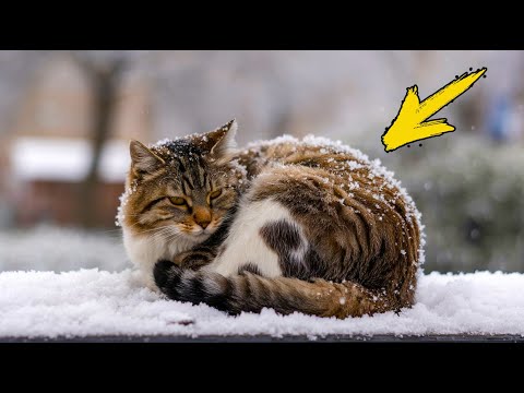 Видео: Замерзший кот умолял впустить его в дом. Мужчина и не подозревал чем это обернется!