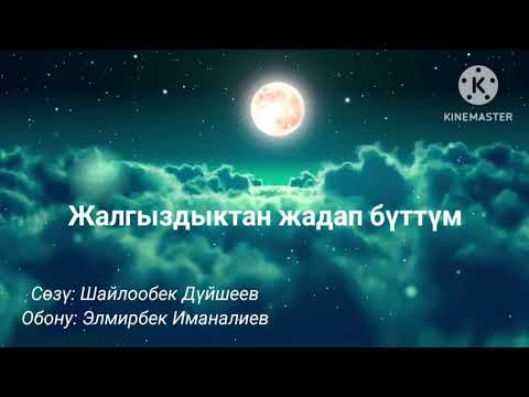 Видео: Жалгыздыктан жадап бүттүм. /Жан эргиткен ыр.