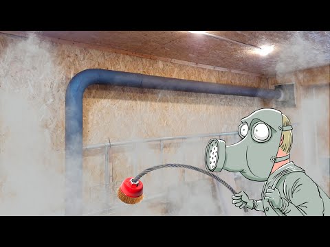 Видео: Лучший способ чистки дымохода в гараже