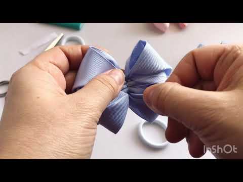Видео: Очень просто бант из репсовой ленты 5 см (very simple rep ribbon bow 5 cm) новинки 2020 года