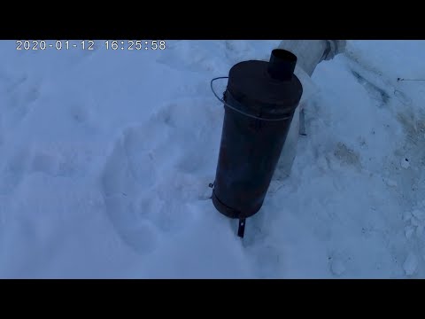 Видео: Печь верхнего горения.Обогрев зимней палатки.