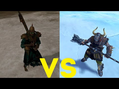 Видео: Грабители-воины(ТО) vs Стражи могил(тяжелое оружие) Total War Warhammer 2. тесты юнитов v1.4.1.