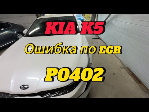 Видео: Kia K5 горит чек. Ошибка p0402.