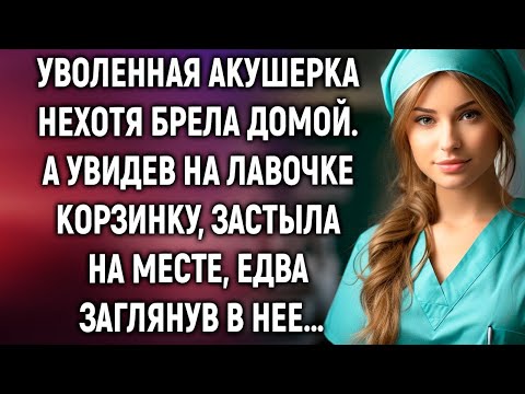 Видео: Уволенная акушерка нехотя брела домой  А увидев на лавочке корзинку, застыла на месте…