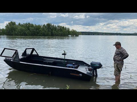 Видео: Тест лодочного электромотора Aiqidi E7 5.1KW 7 л.с. с акб 48V100Ah на реке Обь с нагрузкой 600 кг